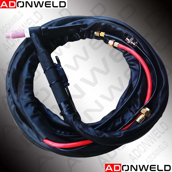 Water-cooled TIG torch WP 18 dealer in India – 200 amp TIG welding torch for stainless steel, aluminum, and mild steel fabrication