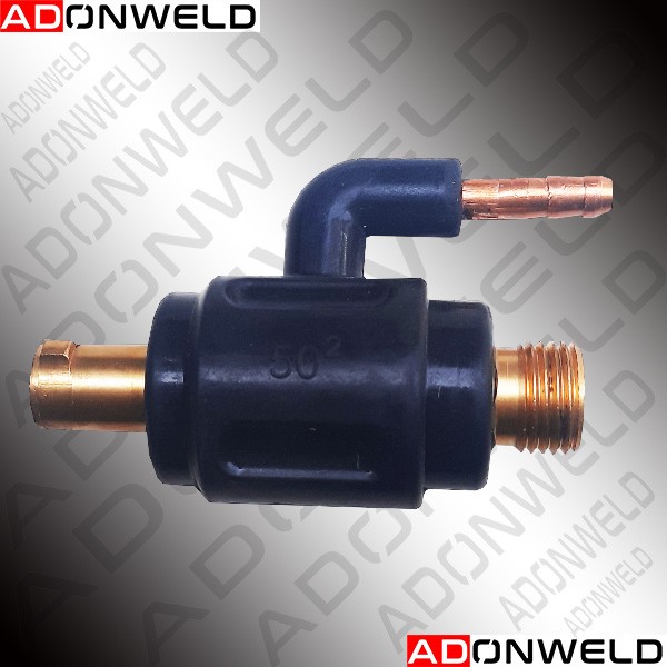 Water Connector 3550 for TIG 200 Welding Machine – brass water inlet and outlet connector for water-cooled TIG torch and cooling unit.