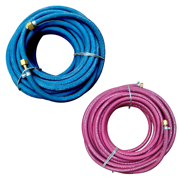 Red and Blue Hose Pipe for Gas Cutting Torch