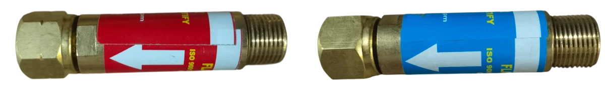 Flashback Arrestor for Gas Cutting Torch and Gas Cylinder