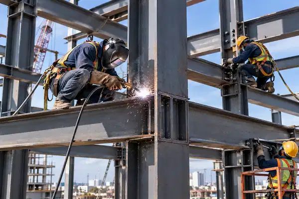 Structural steel welding work